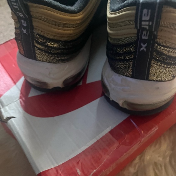 Nike Air Max 97 Gold and Black Sneakers - Picture 7 of 10